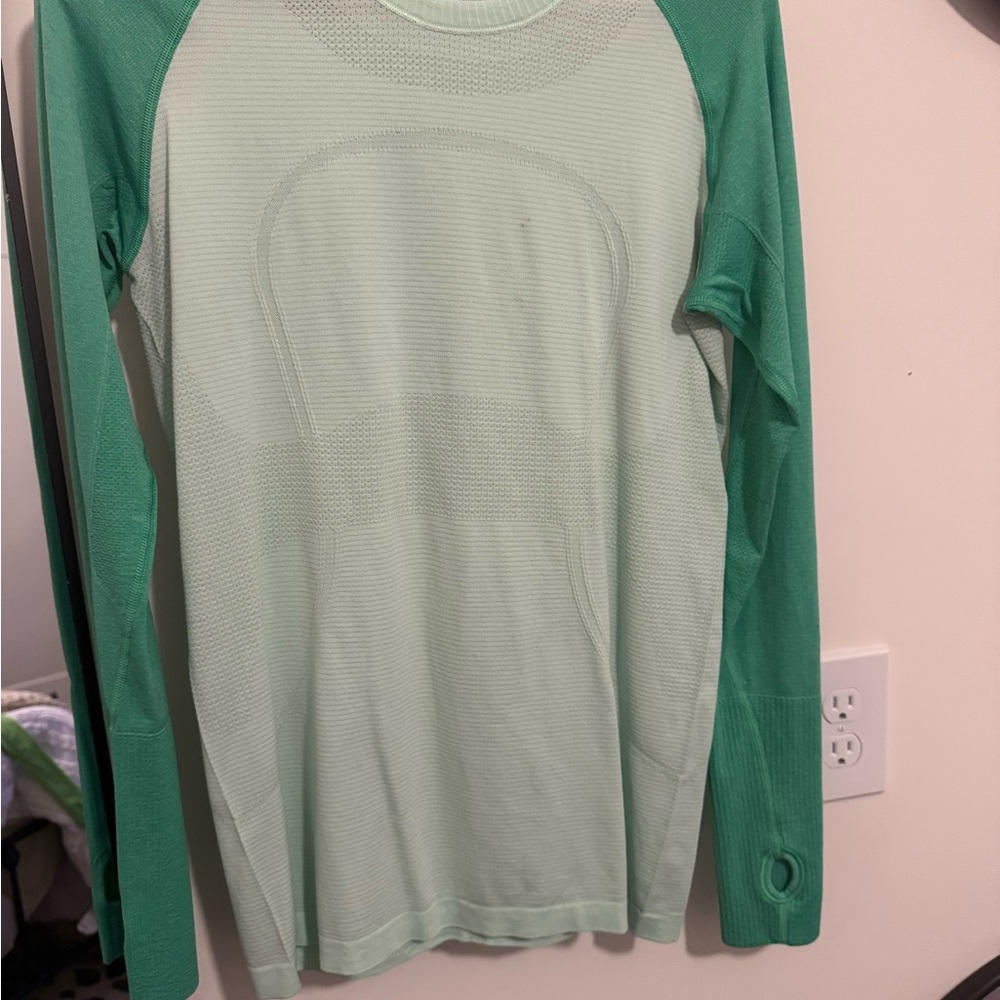 Lululemon Athletica Long Sleeve Tee - Mint Green